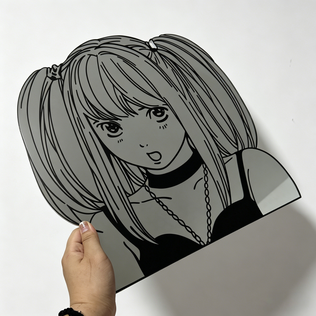 Misa Amane Silhouette Wall Mirror | Death Note Anime Decor LiquidMirror