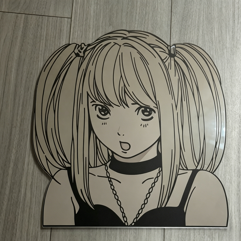 Misa Amane Silhouette Wall Mirror | Death Note Anime Decor LiquidMirror