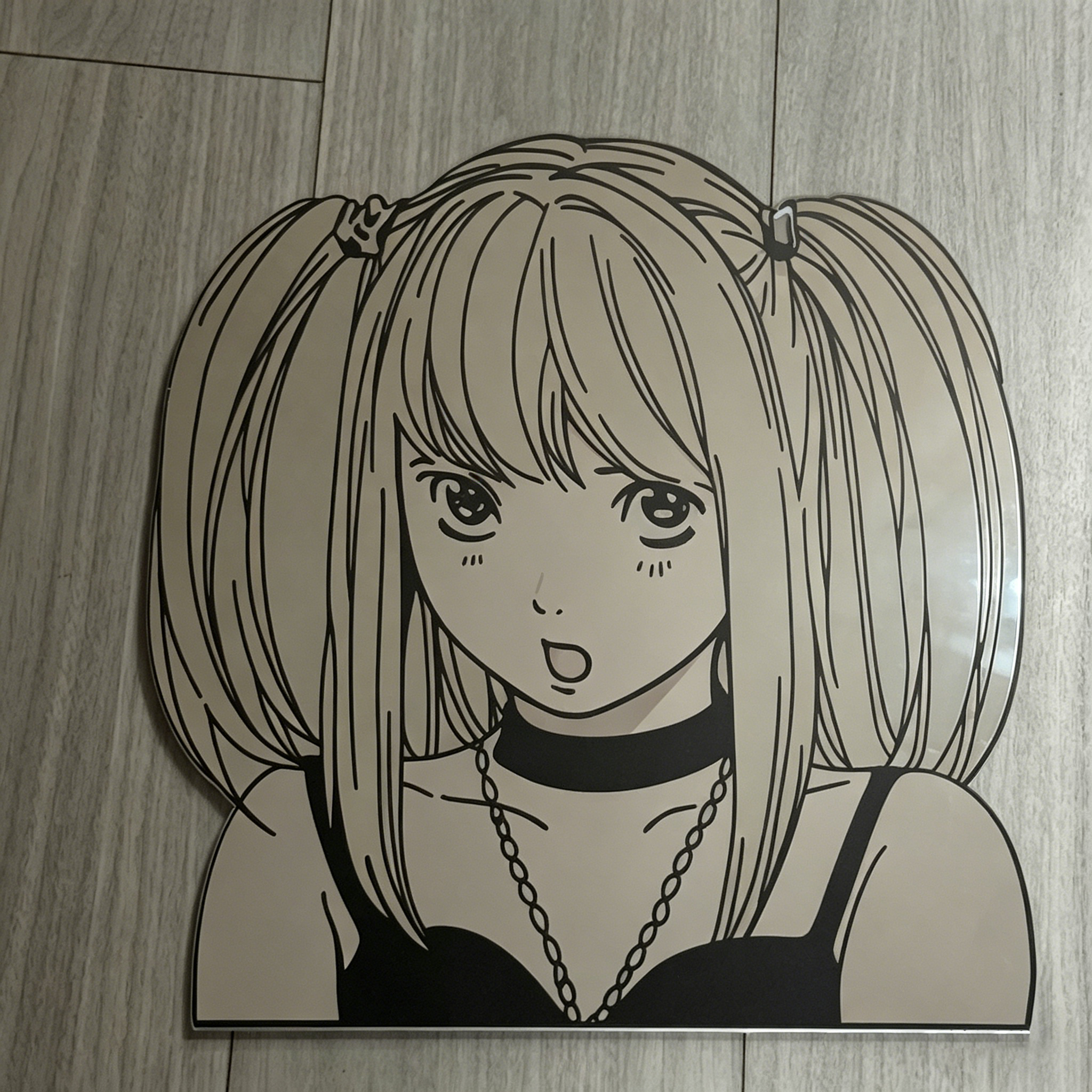 Misa Amane Silhouette Wall Mirror | Death Note Anime Decor LiquidMirror