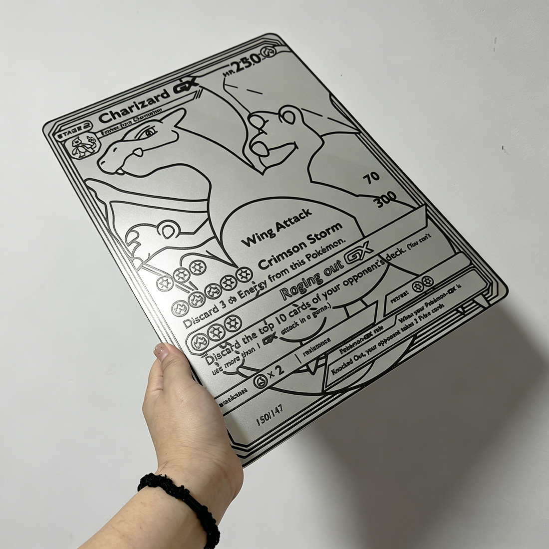 Charizard GX Pokemon Card Wall Mirror | TCG Gaming Decor LiquidMirror