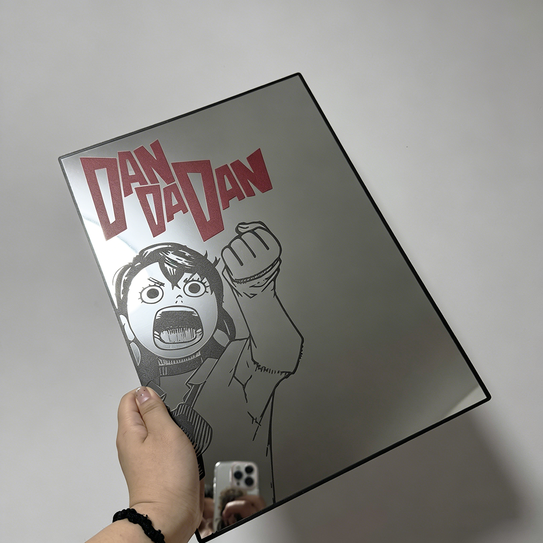 Dandadan Anime Logo Wall Mirror | Manga & Sci-Fi Decor LiquidMirror