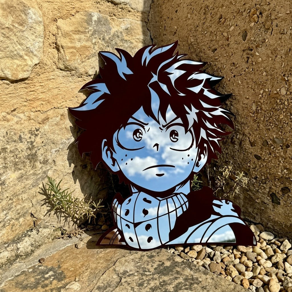 My Hero Academia Deku Anime Wall Mirror Decor