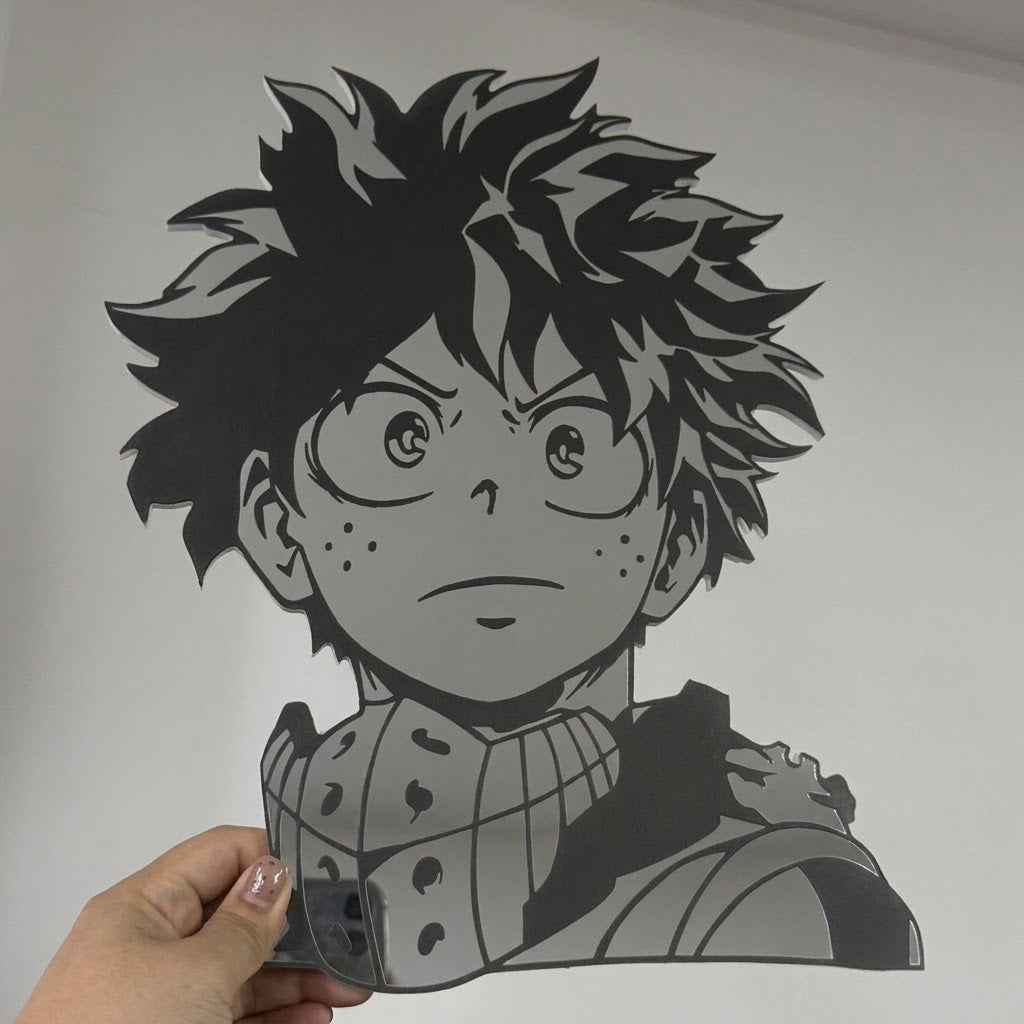 My Hero Academia Deku Anime Wall Mirror Decor