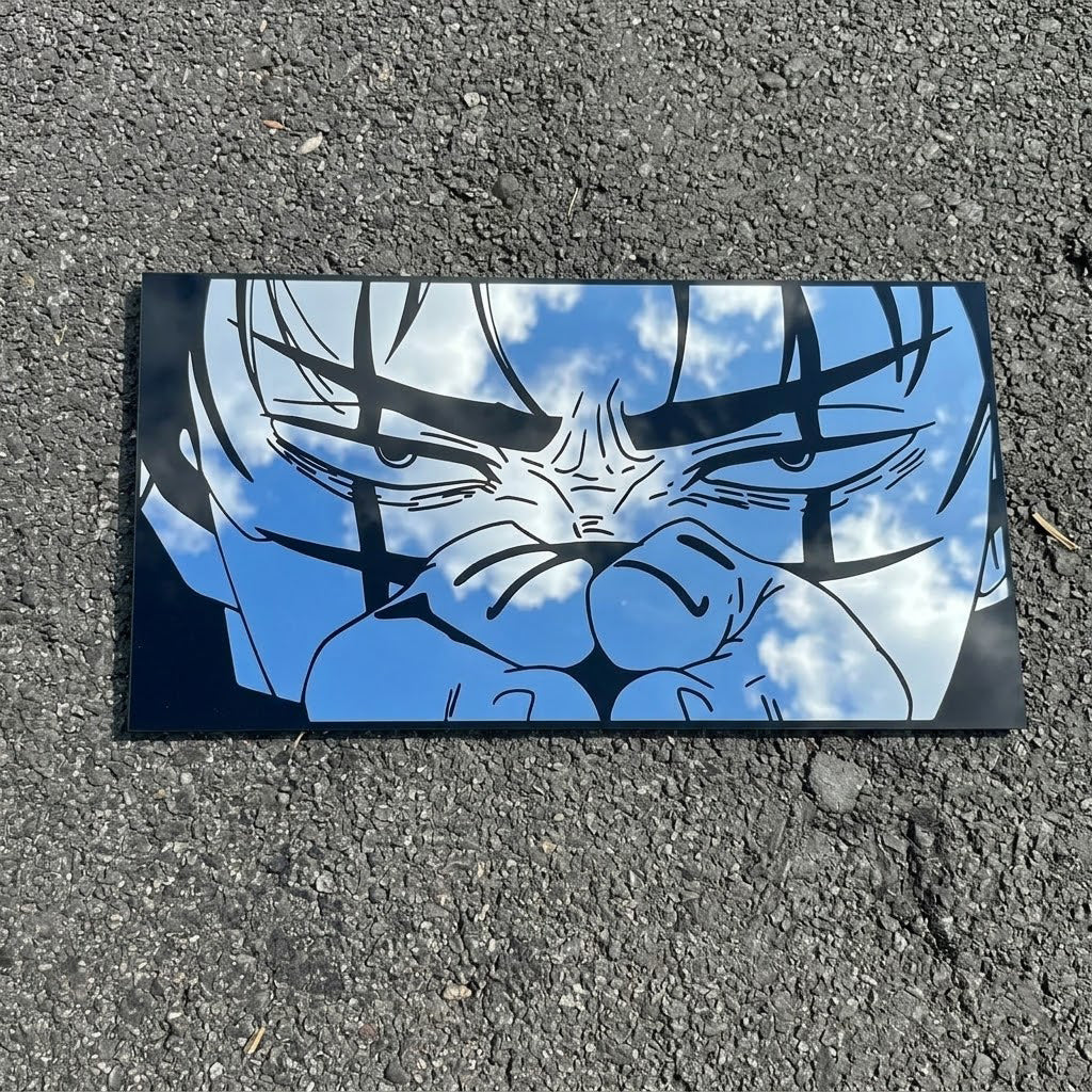 Iconic Anime Face Reflective Wall Art Mirror