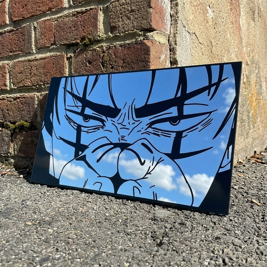 Iconic Anime Face Reflective Wall Art Mirror