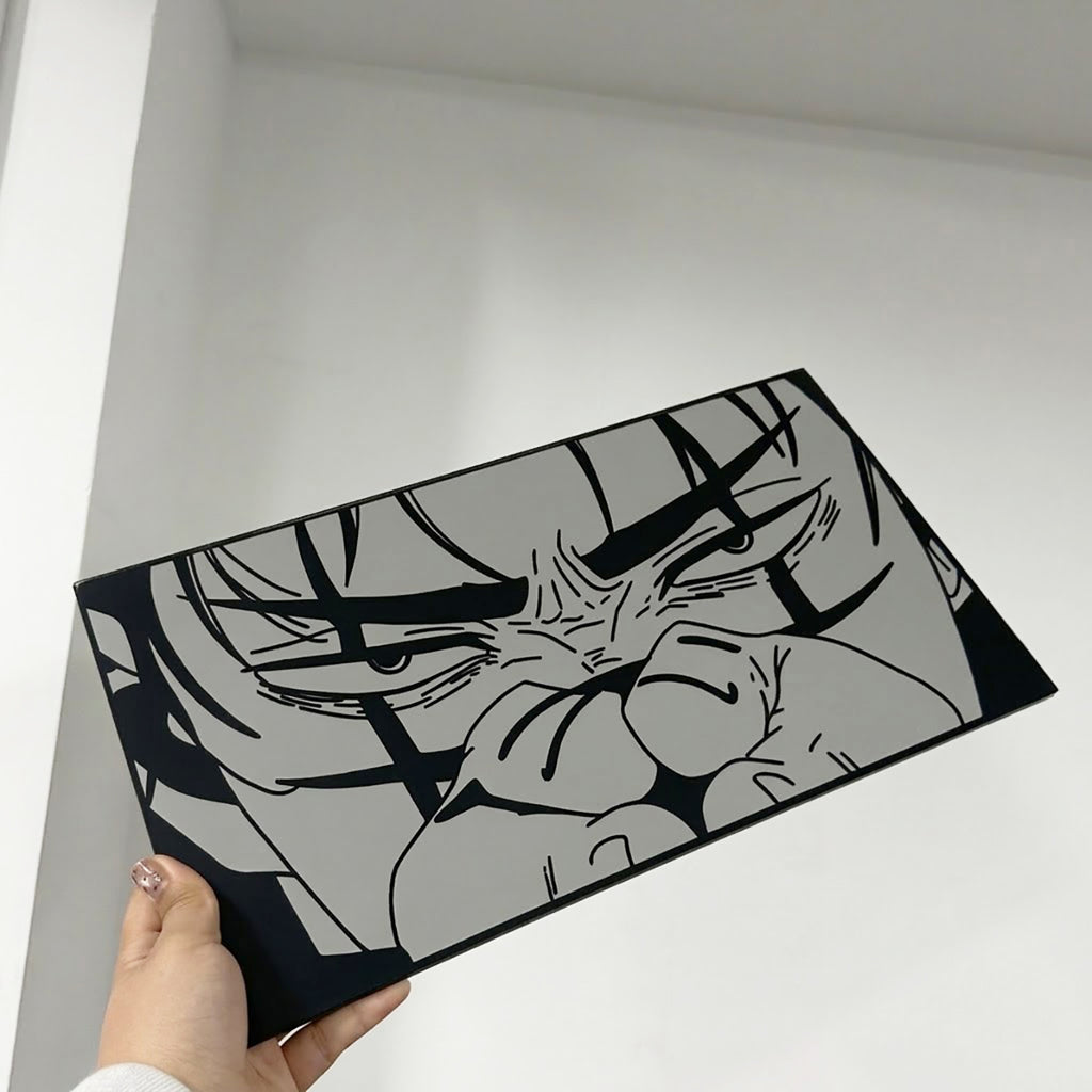 Iconic Anime Face Reflective Wall Art Mirror