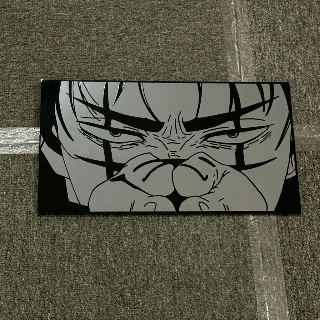 Iconic Anime Face Reflective Wall Art Mirror