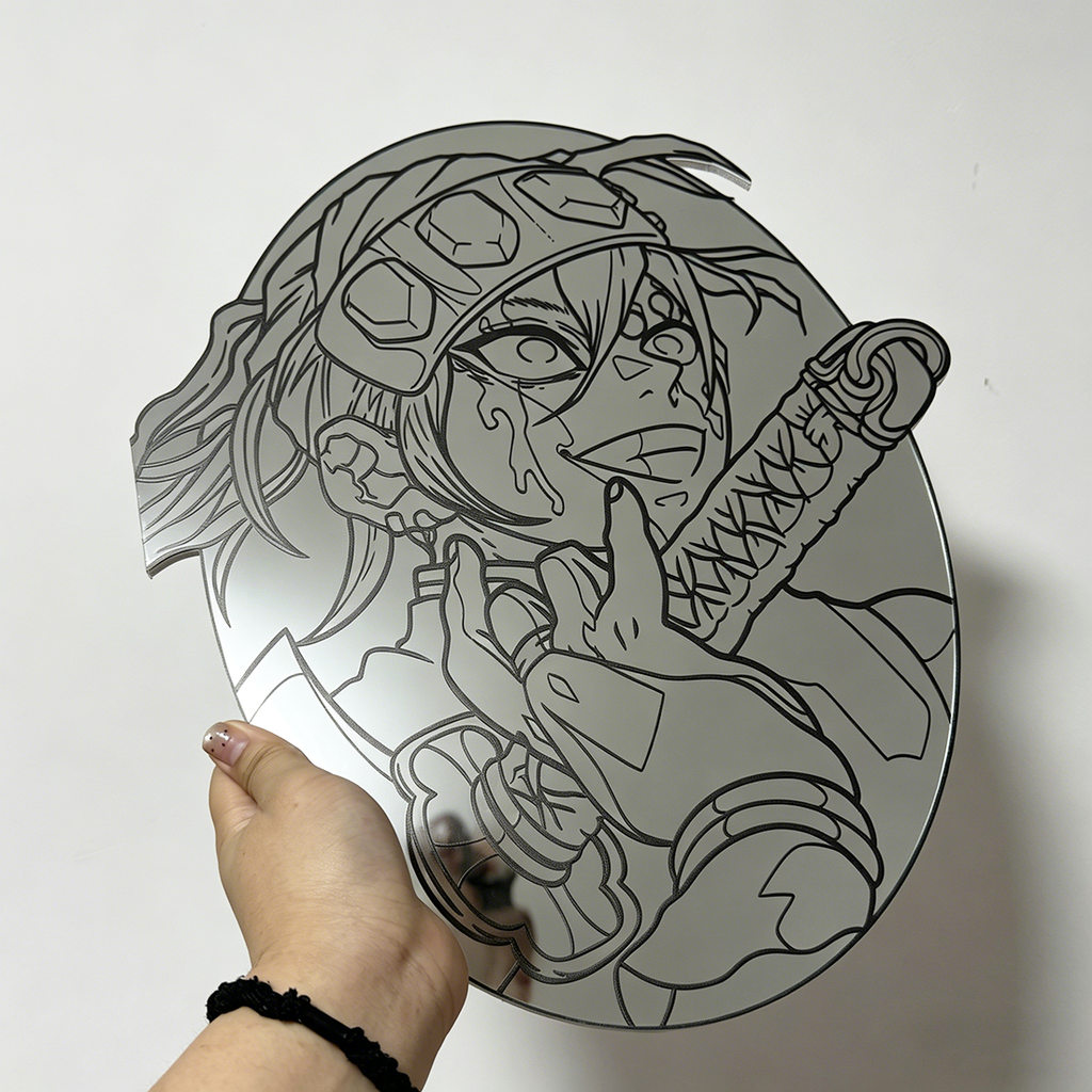 Tengen Uzui Anime Wall Mirror | Demon Slayer Hashira Decor LiquidMirror