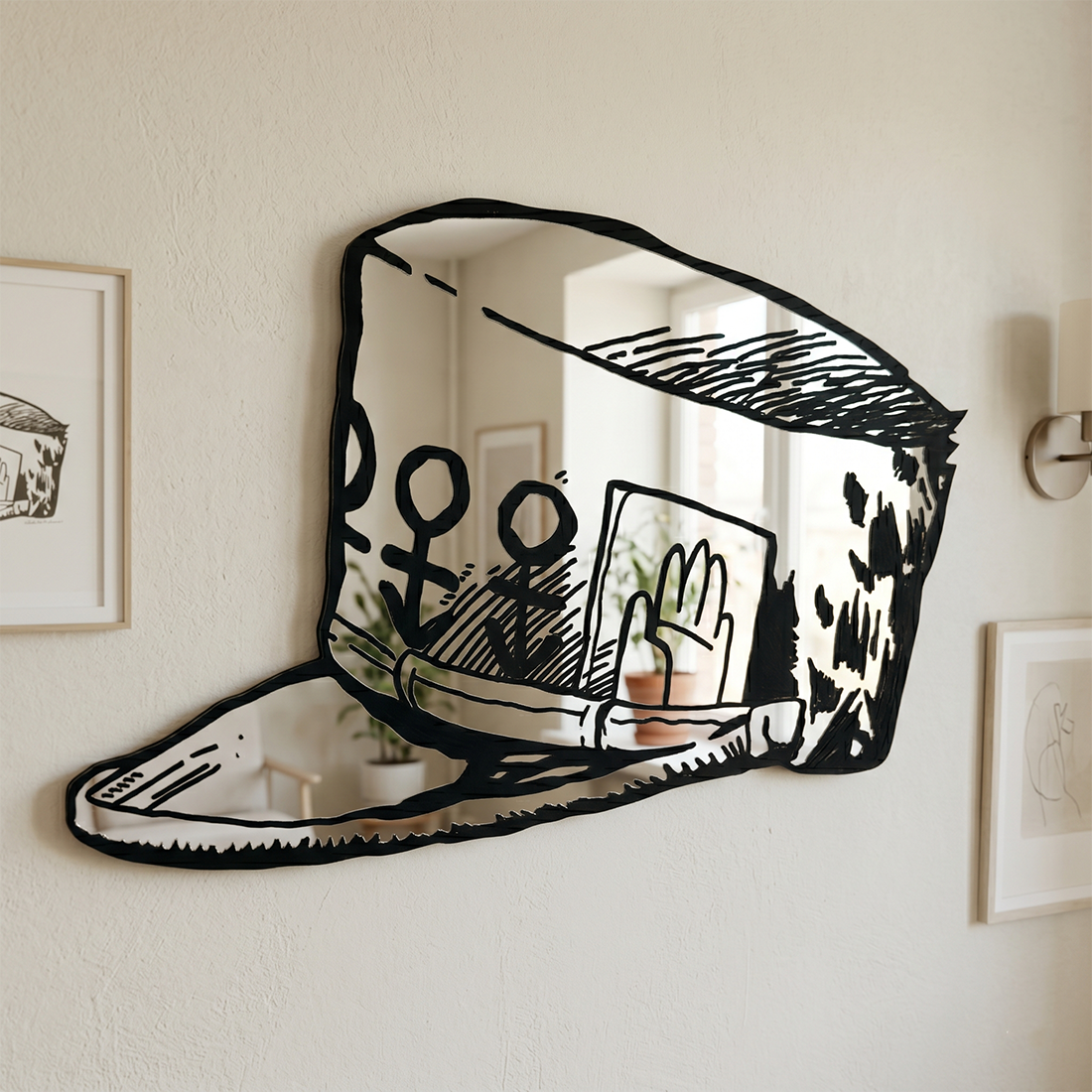 Jotaro Kujo Hat Wall Mirror | JoJo's Bizarre Adventure Anime Decor LiquidMirror
