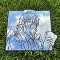 Angel Silhouette Wall Mirror | Chainsaw Man Anime Decor LiquidMirror
