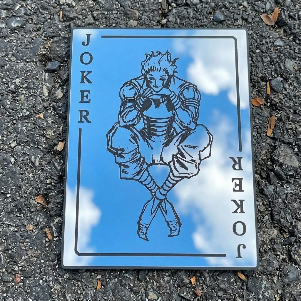 Hisoka Joker Card Anime Wall Mirror | Hunter x Hunter Decor LiquidMirror