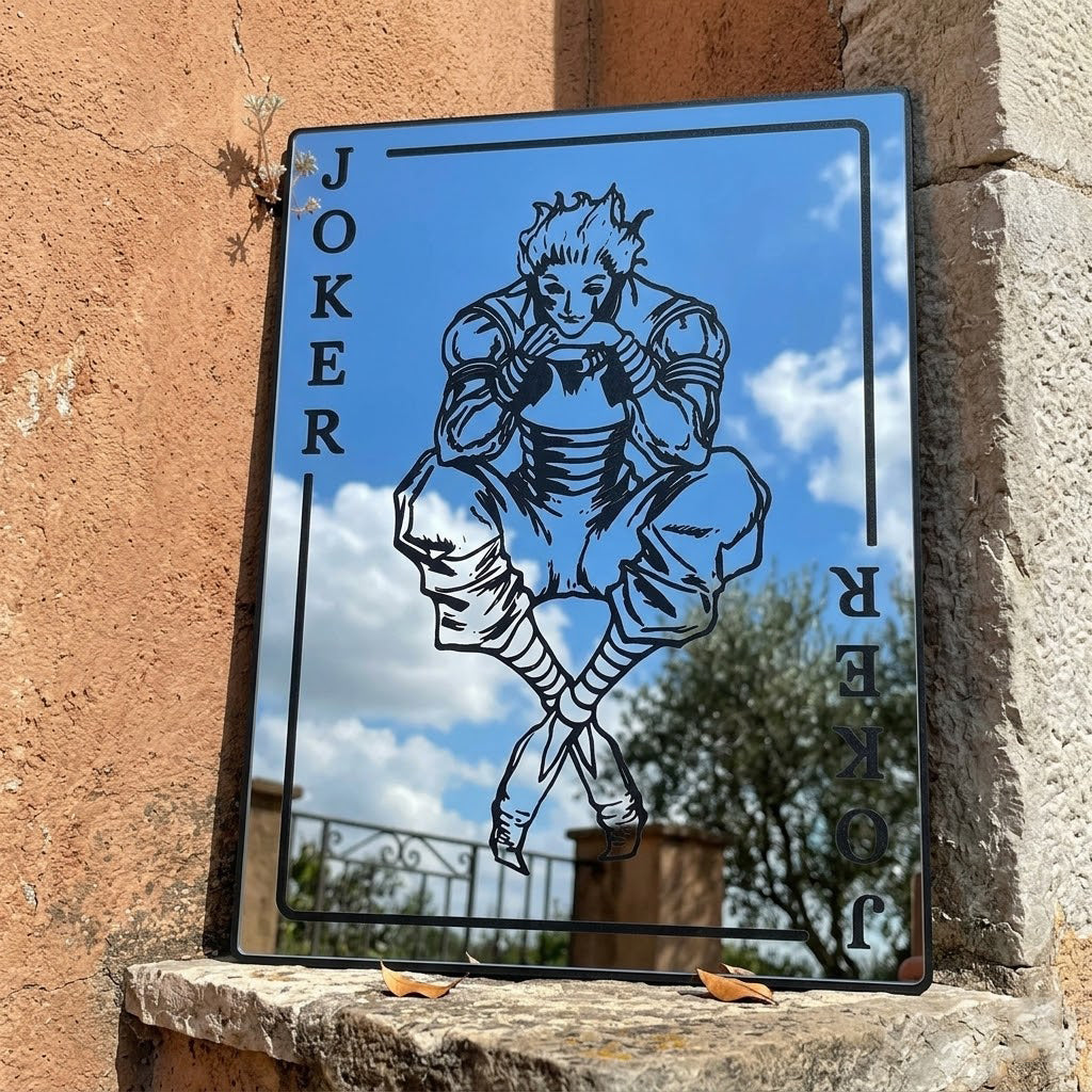 Hisoka Joker Card Anime Wall Mirror | Hunter x Hunter Decor LiquidMirror
