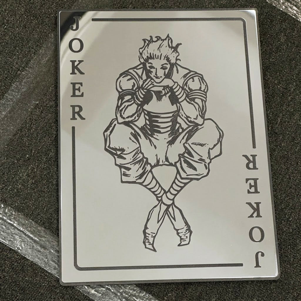 Hisoka Joker Card Anime Wall Mirror | Hunter x Hunter Decor LiquidMirror