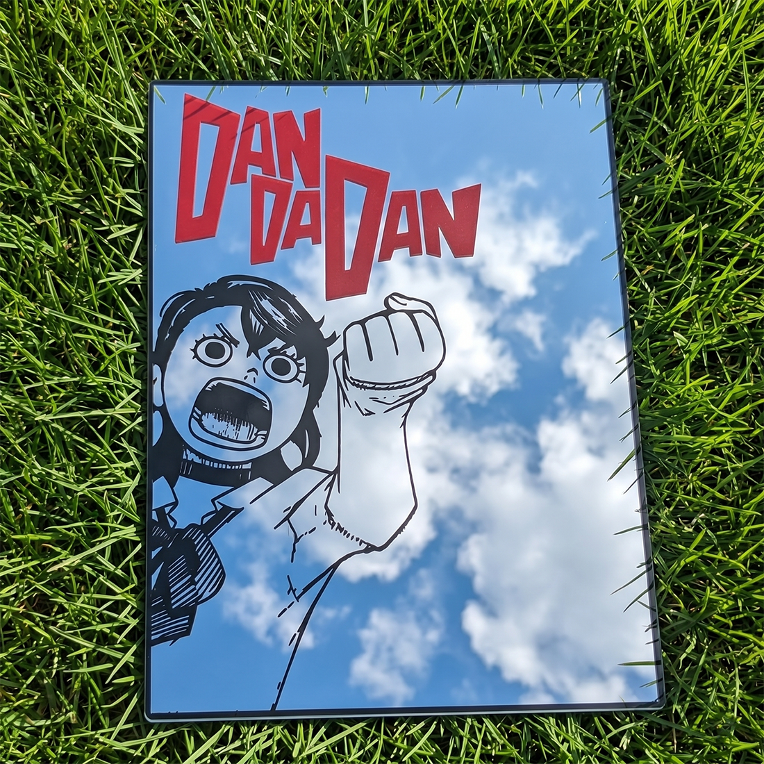 Dandadan Anime Logo Wall Mirror | Manga & Sci-Fi Decor LiquidMirror