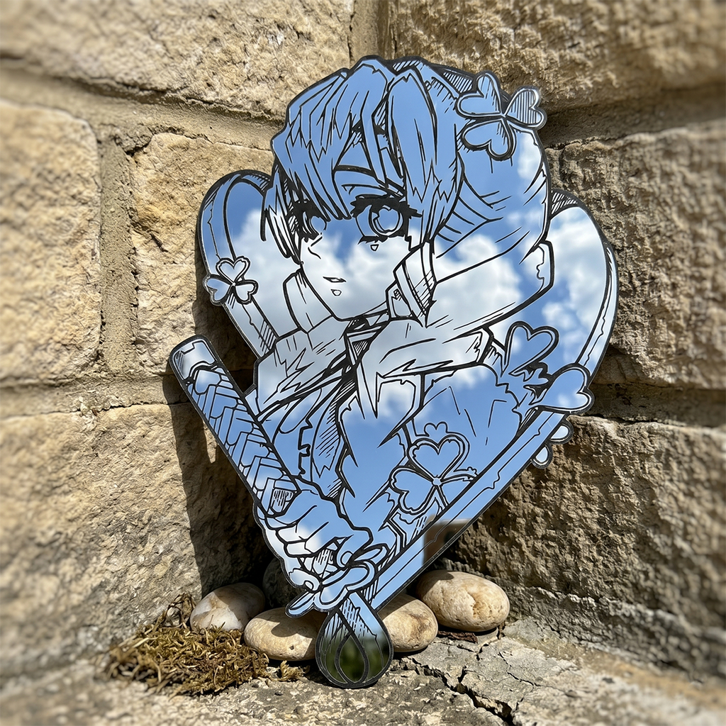 Mitsuri Kanroji Anime Wall Mirror | Demon Slayer Hashira Decor LiquidMirror