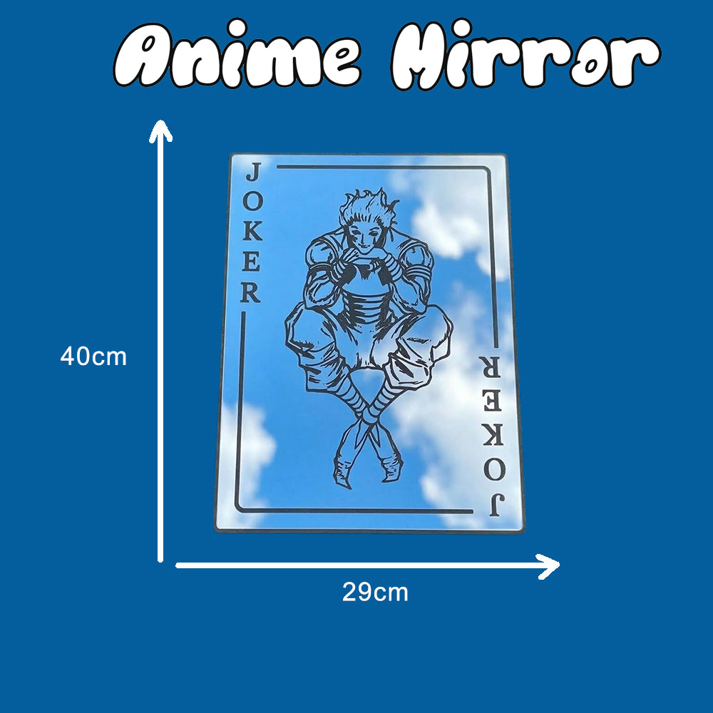Hisoka Joker Card Anime Wall Mirror | Hunter x Hunter Decor LiquidMirror