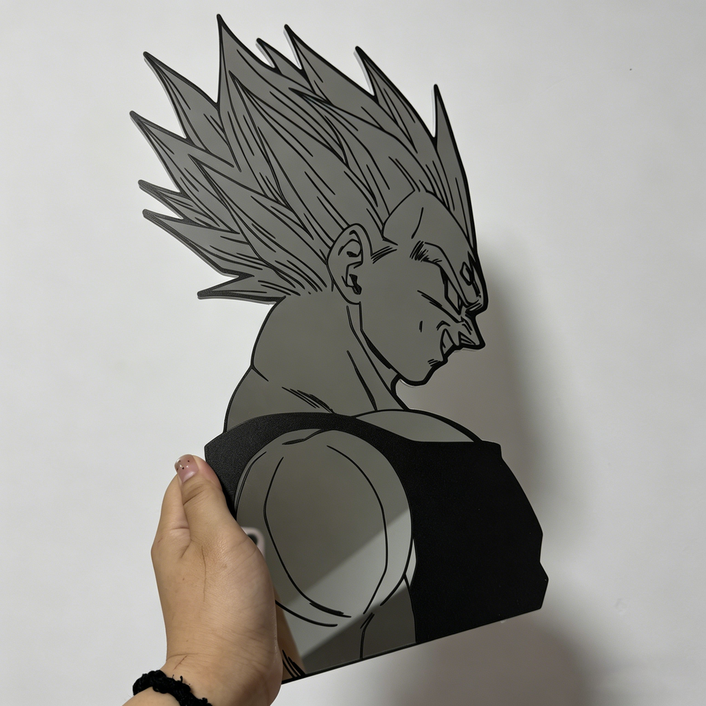 Vegeta Super Saiyan Wall Mirror | Dragon Ball Z Anime Decor LiquidMirror
