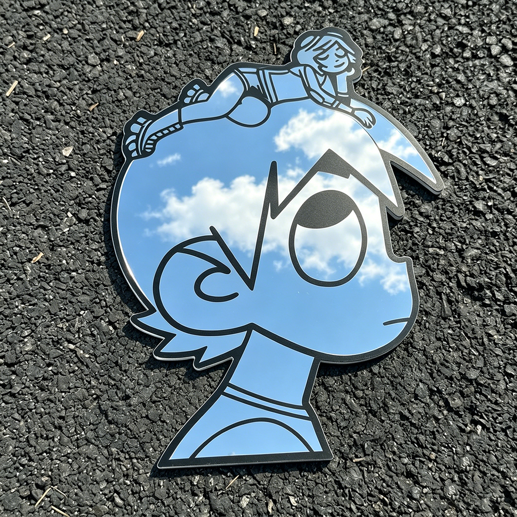 Scott Pilgrim & Ramona Flowers Wall Mirror | Comic & Gaming Decor LiquidMirror