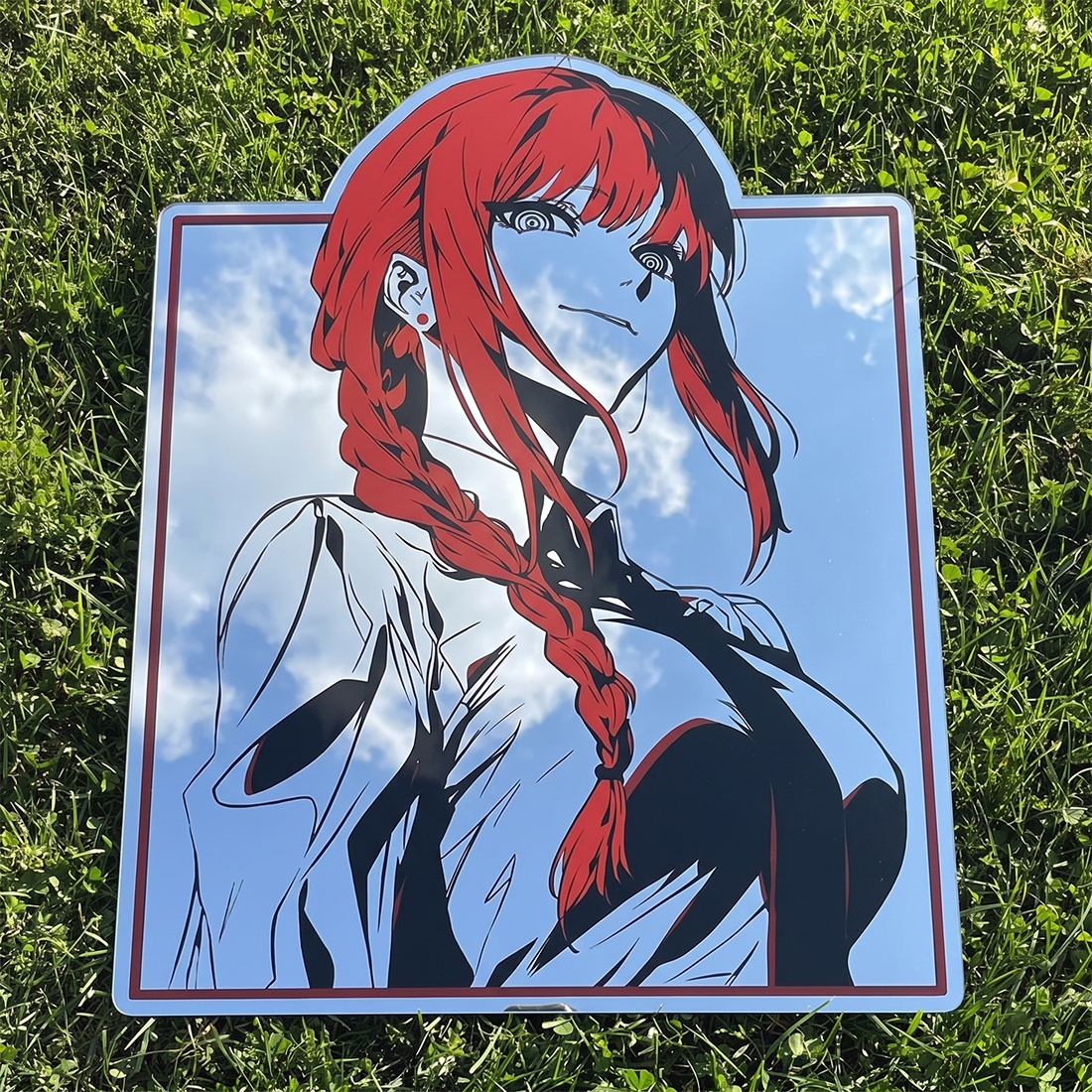 Makima Wall Mirror | Chainsaw Man Anime Decor LiquidMirror