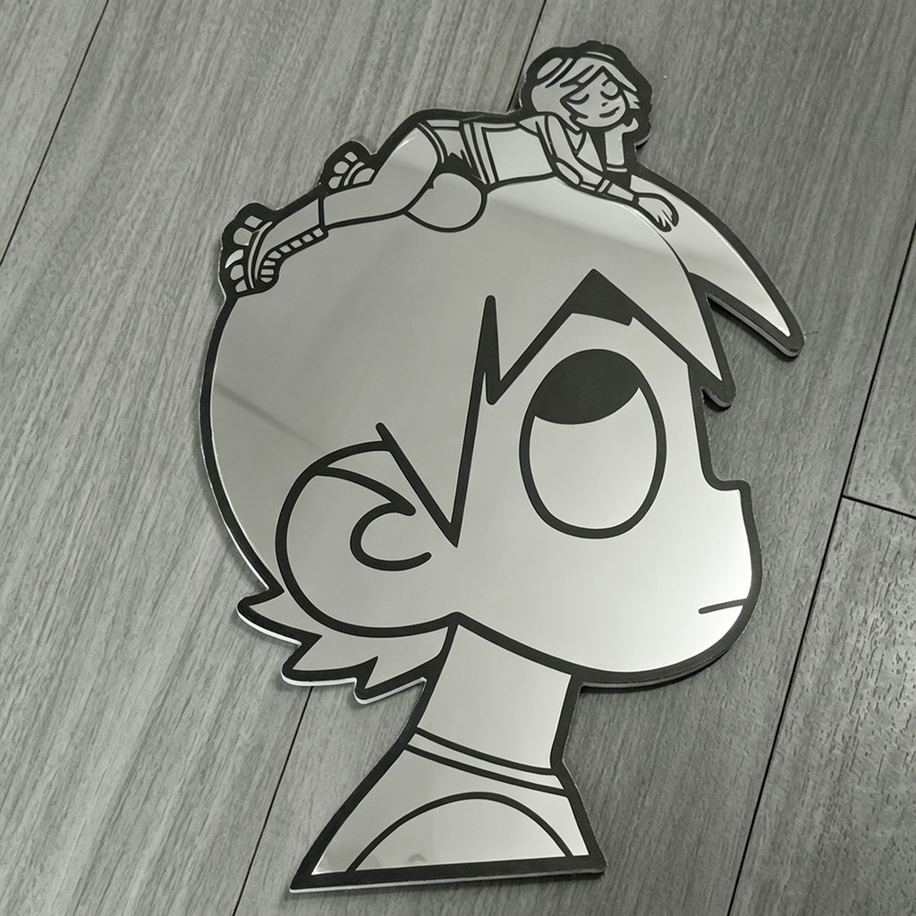 Scott Pilgrim & Ramona Flowers Wall Mirror | Comic & Gaming Decor LiquidMirror