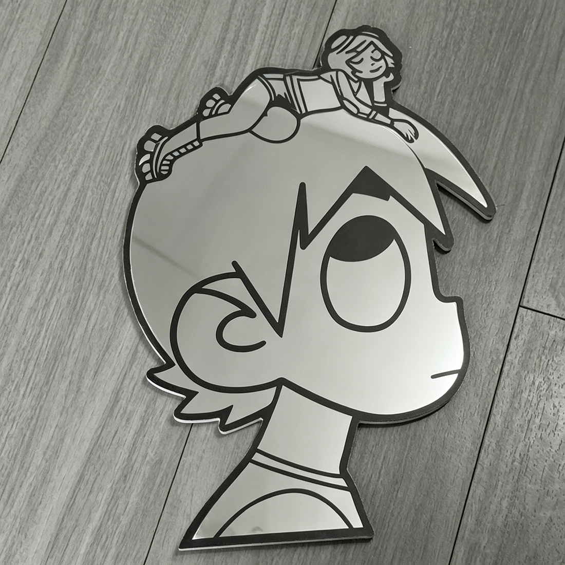 Scott Pilgrim & Ramona Flowers Wall Mirror | Comic & Gaming Decor LiquidMirror