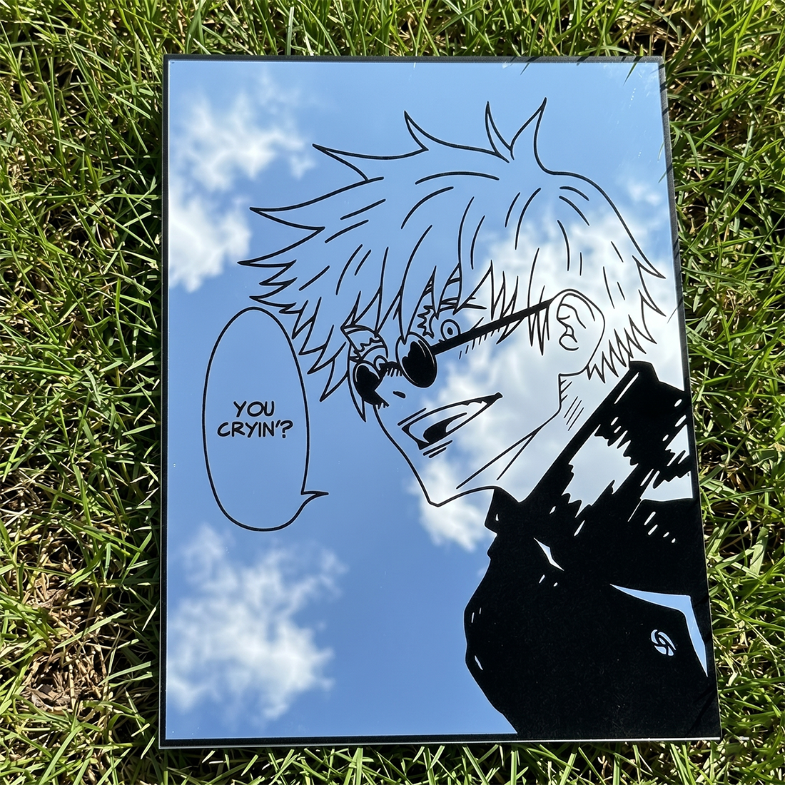 Satoru Gojo Wall Mirror | Jujutsu Kaisen Anime Decor LiquidMirror