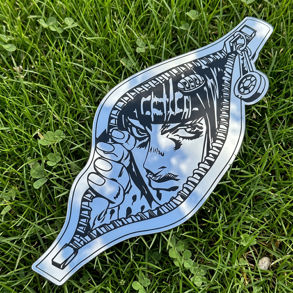 Bruno Bucciarati Zipper Wall Mirror | JoJo's Bizarre Adventure Decor LiquidMirror