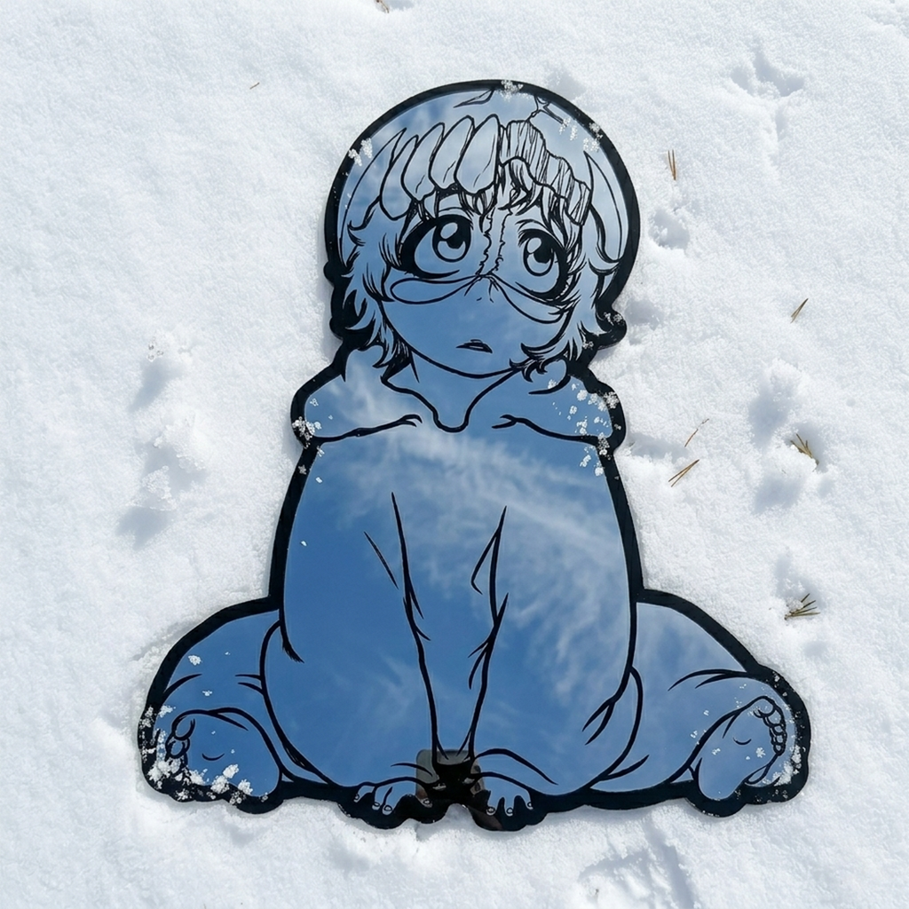 Child Ymir Fritz Silhouette Wall Mirror | Attack on Titan Decor LiquidMirror