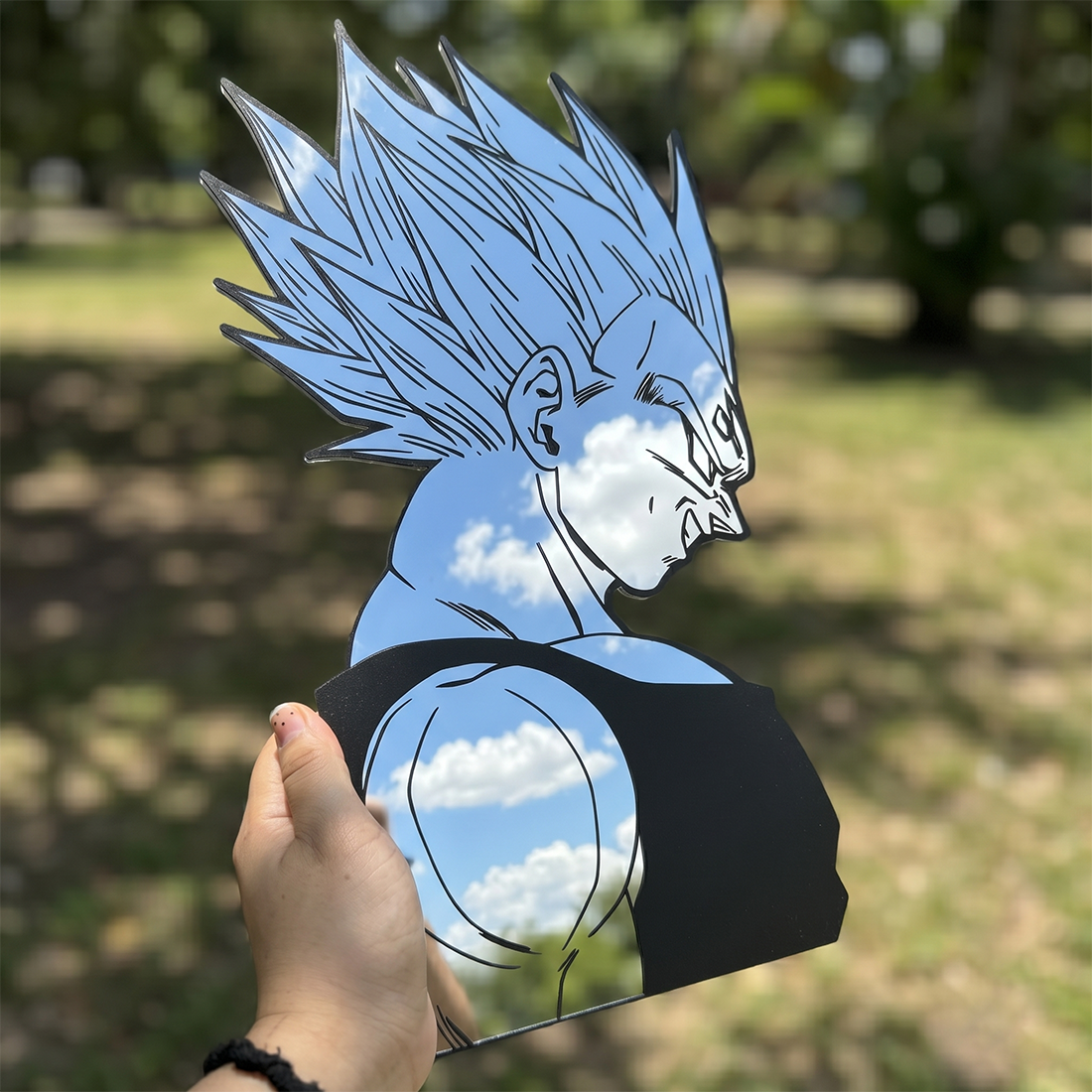 Vegeta Super Saiyan Wall Mirror | Dragon Ball Z Anime Decor LiquidMirror