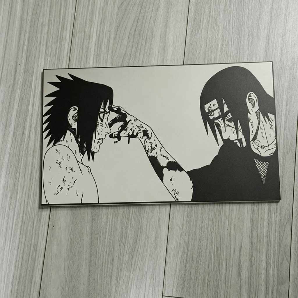 Itachi & Sasuke Uchiha Wall Mirror | Naruto Anime Decor LiquidMirror