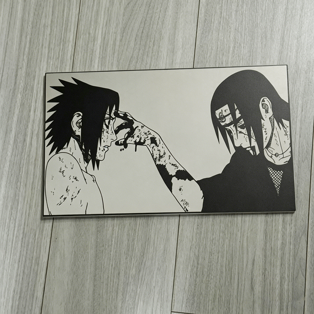 Itachi & Sasuke Uchiha Wall Mirror | Naruto Anime Decor LiquidMirror