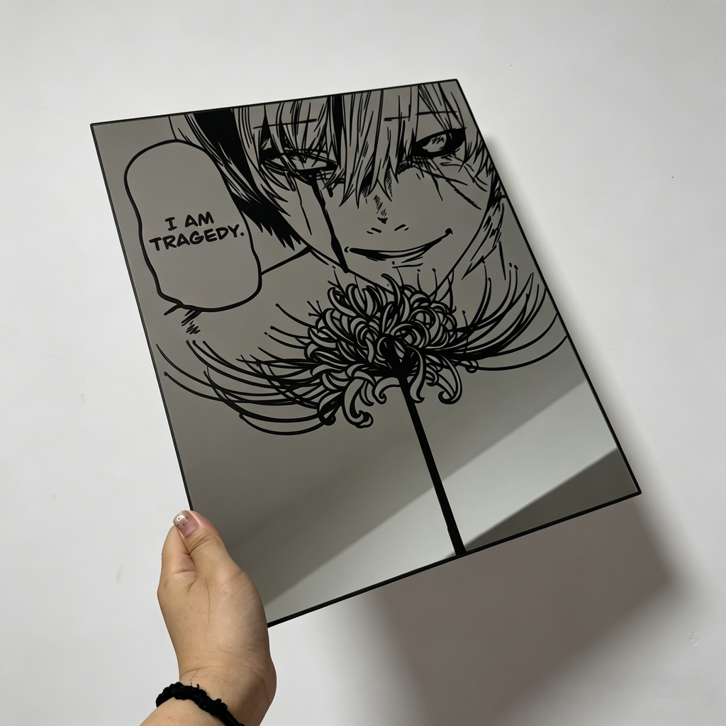 Tokyo Ghoul "I Am Tragedy" Anime Wall Mirror | Kaneki Ken Decor LiquidMirror