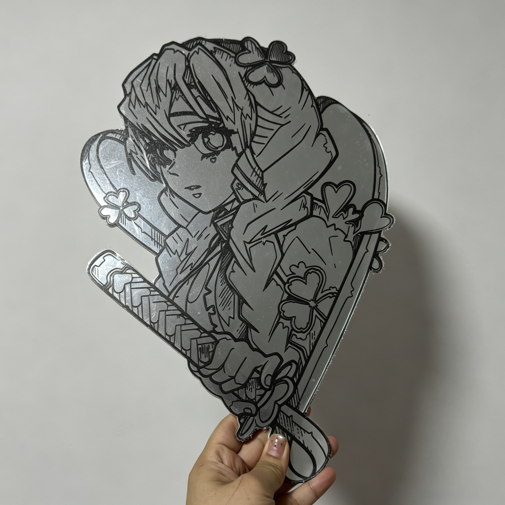 Mitsuri Kanroji Anime Wall Mirror | Demon Slayer Hashira Decor LiquidMirror