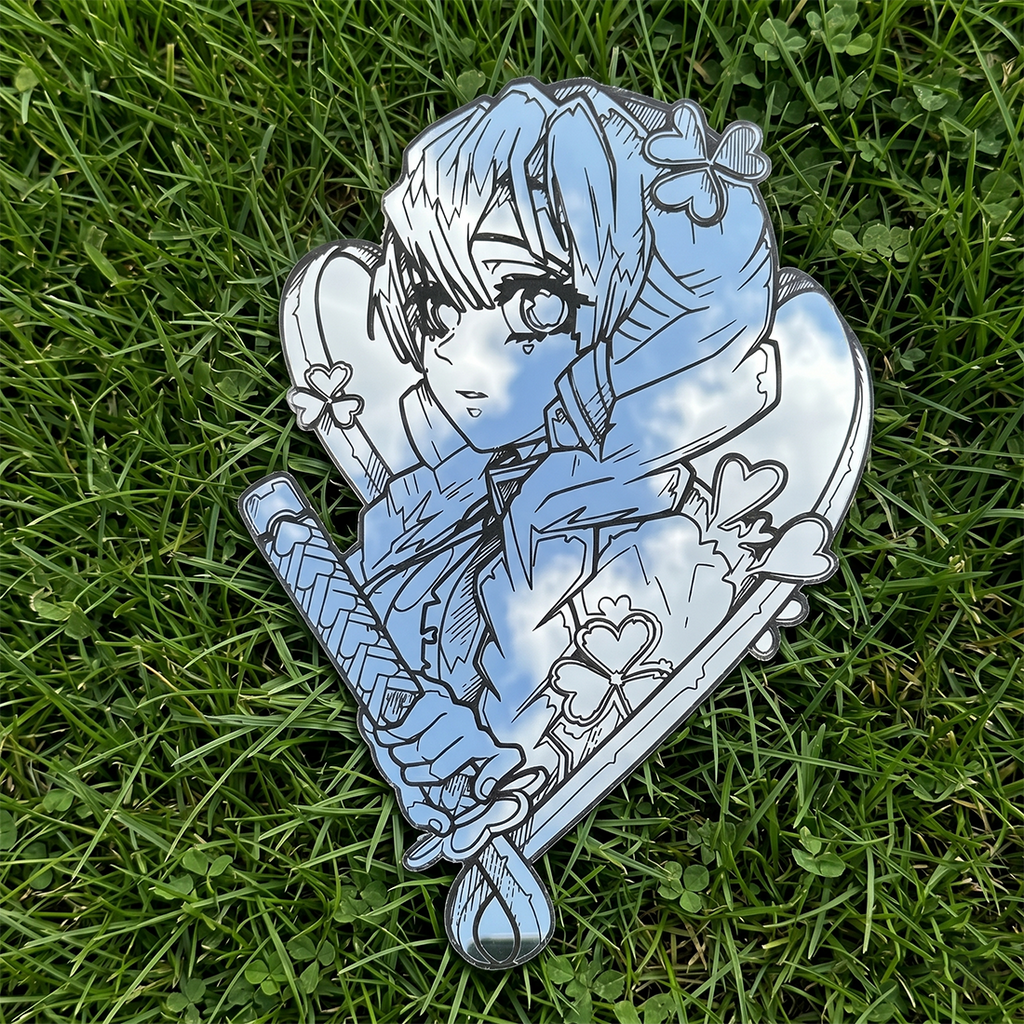 Mitsuri Kanroji Anime Wall Mirror | Demon Slayer Hashira Decor LiquidMirror