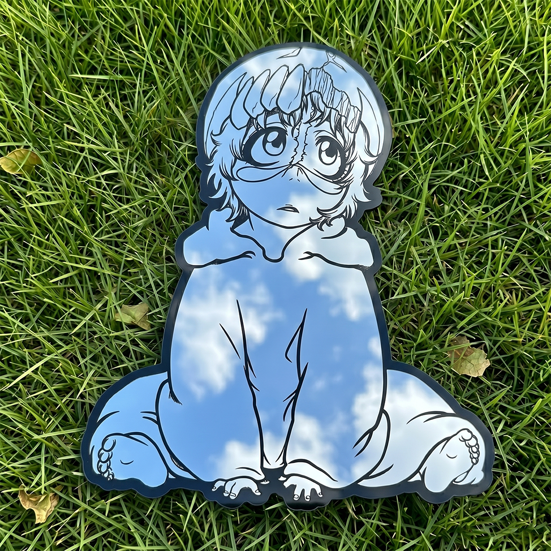 Child Ymir Fritz Silhouette Wall Mirror | Attack on Titan Decor LiquidMirror