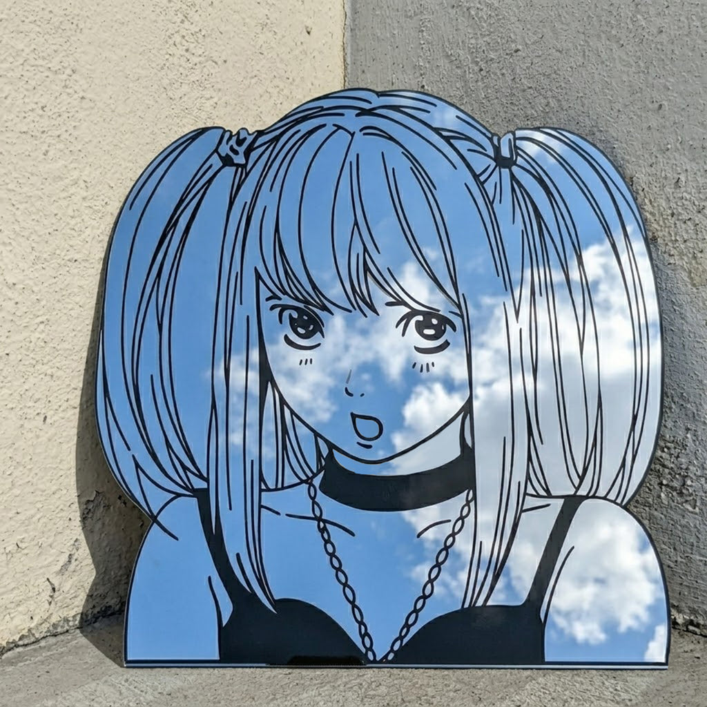 Misa Amane Silhouette Wall Mirror | Death Note Anime Decor LiquidMirror