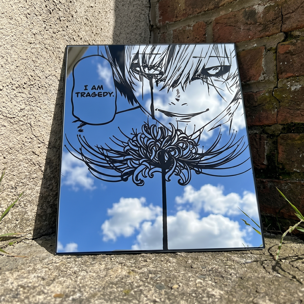 Tokyo Ghoul "I Am Tragedy" Anime Wall Mirror | Kaneki Ken Decor LiquidMirror