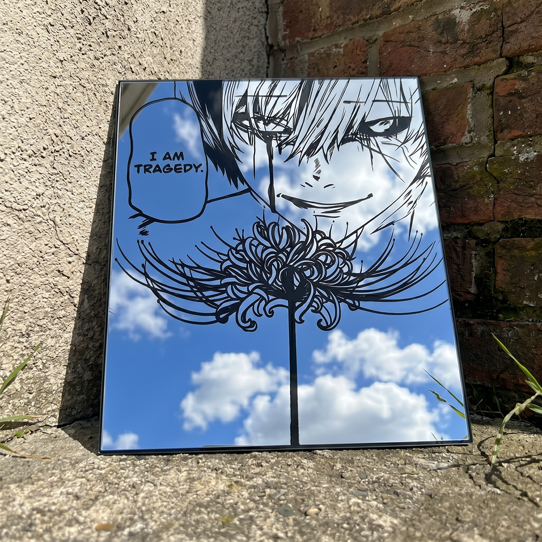Tokyo Ghoul "I Am Tragedy" Anime Wall Mirror | Kaneki Ken Decor LiquidMirror
