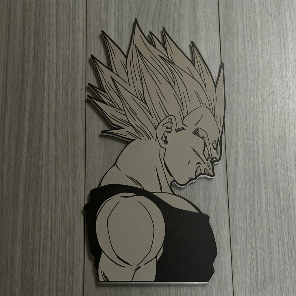 Vegeta Super Saiyan Wall Mirror | Dragon Ball Z Anime Decor LiquidMirror