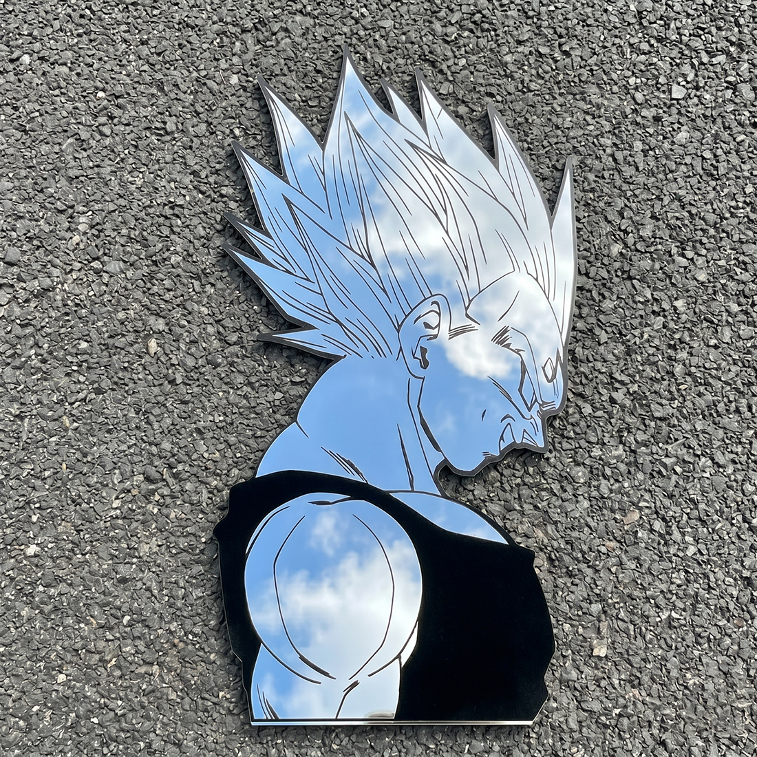 Vegeta Super Saiyan Wall Mirror | Dragon Ball Z Anime Decor LiquidMirror