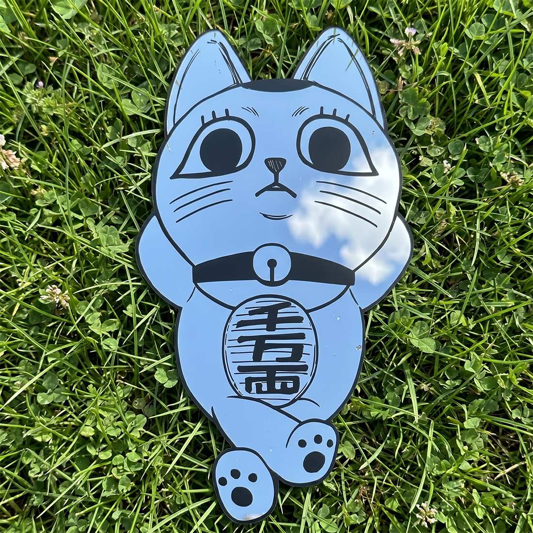 Lucky Cat Maneki-Neko Wall Mirror | Naruto Inspired Decor LiquidMirror