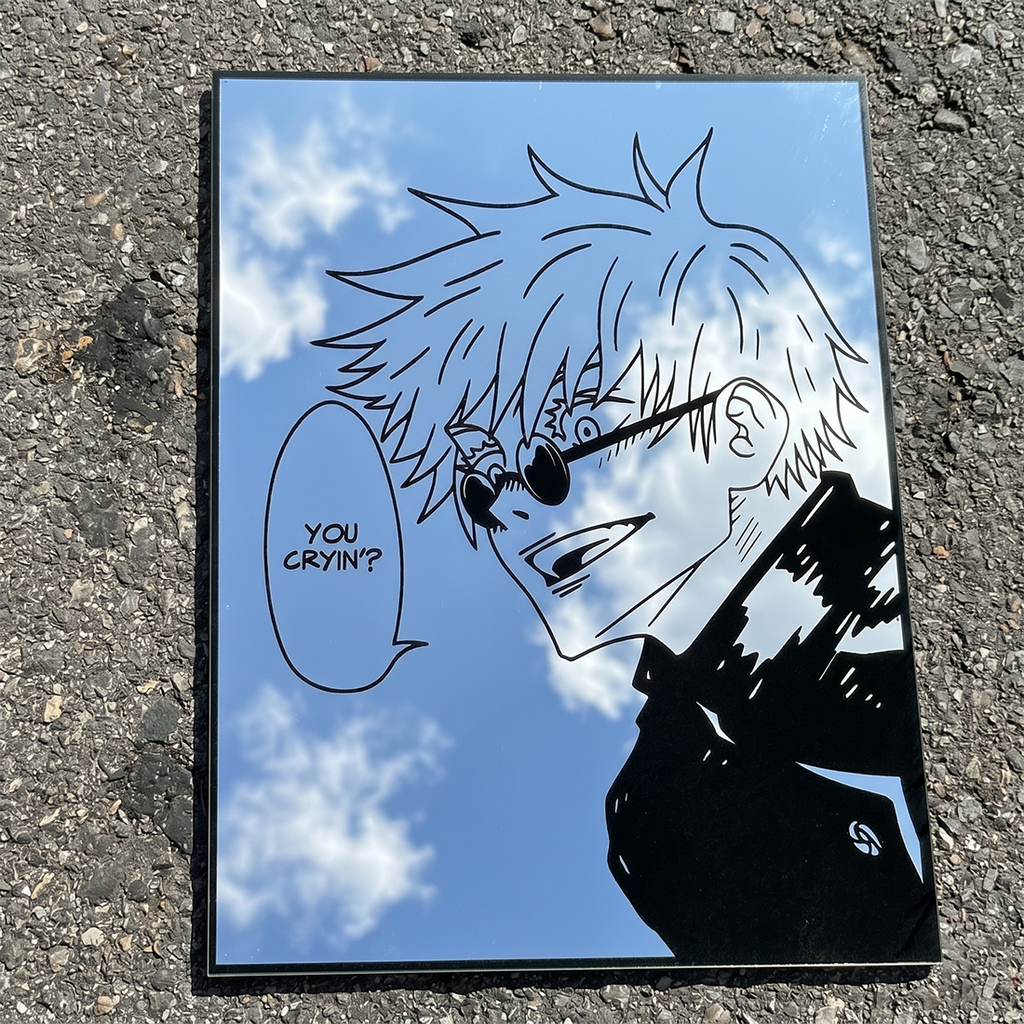 Satoru Gojo Wall Mirror | Jujutsu Kaisen Anime Decor LiquidMirror