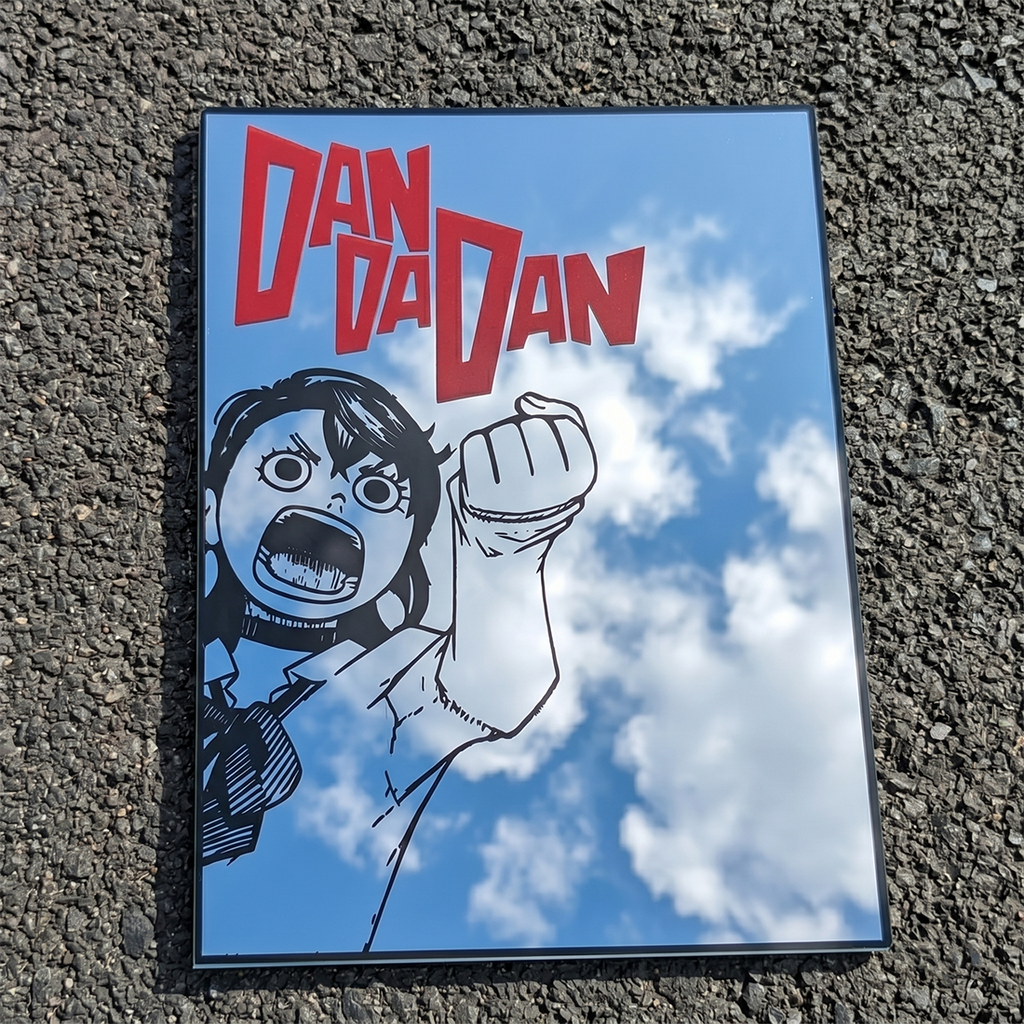 Dandadan Anime Logo Wall Mirror | Manga & Sci-Fi Decor LiquidMirror