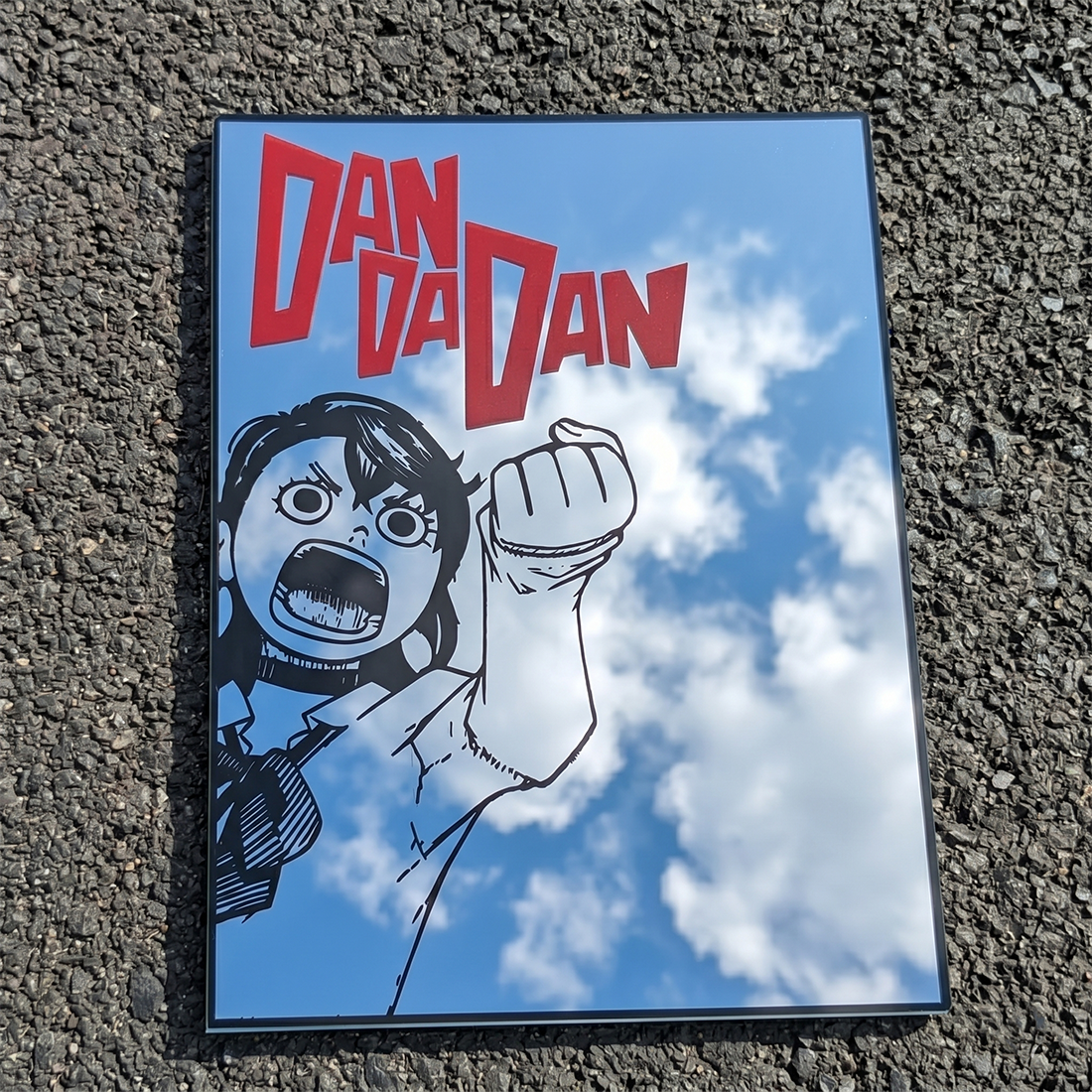 Dandadan Anime Logo Wall Mirror | Manga & Sci-Fi Decor LiquidMirror
