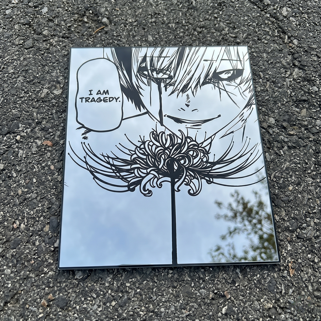 Tokyo Ghoul "I Am Tragedy" Anime Wall Mirror | Kaneki Ken Decor LiquidMirror