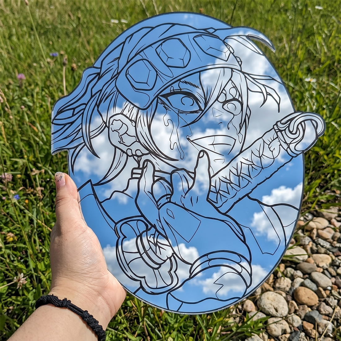 Tengen Uzui Anime Wall Mirror | Demon Slayer Hashira Decor LiquidMirror
