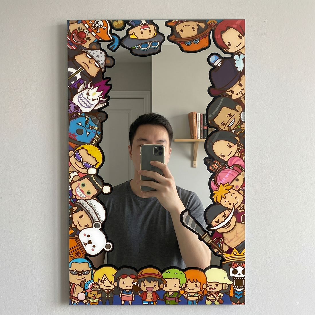 One Piece Chibi Character Frame Mirror | Anime Decor LiquidMirror