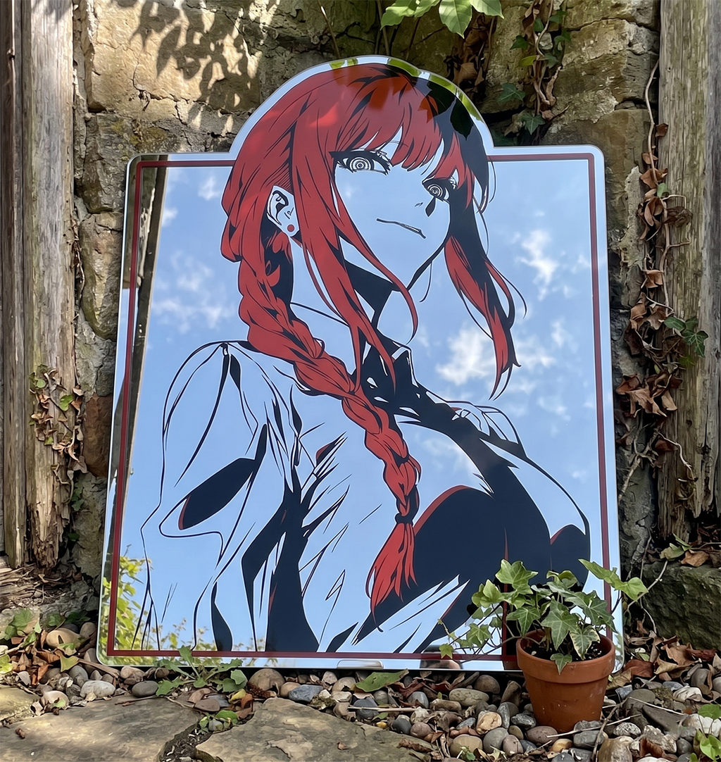 Makima Wall Mirror | Chainsaw Man Anime Decor LiquidMirror