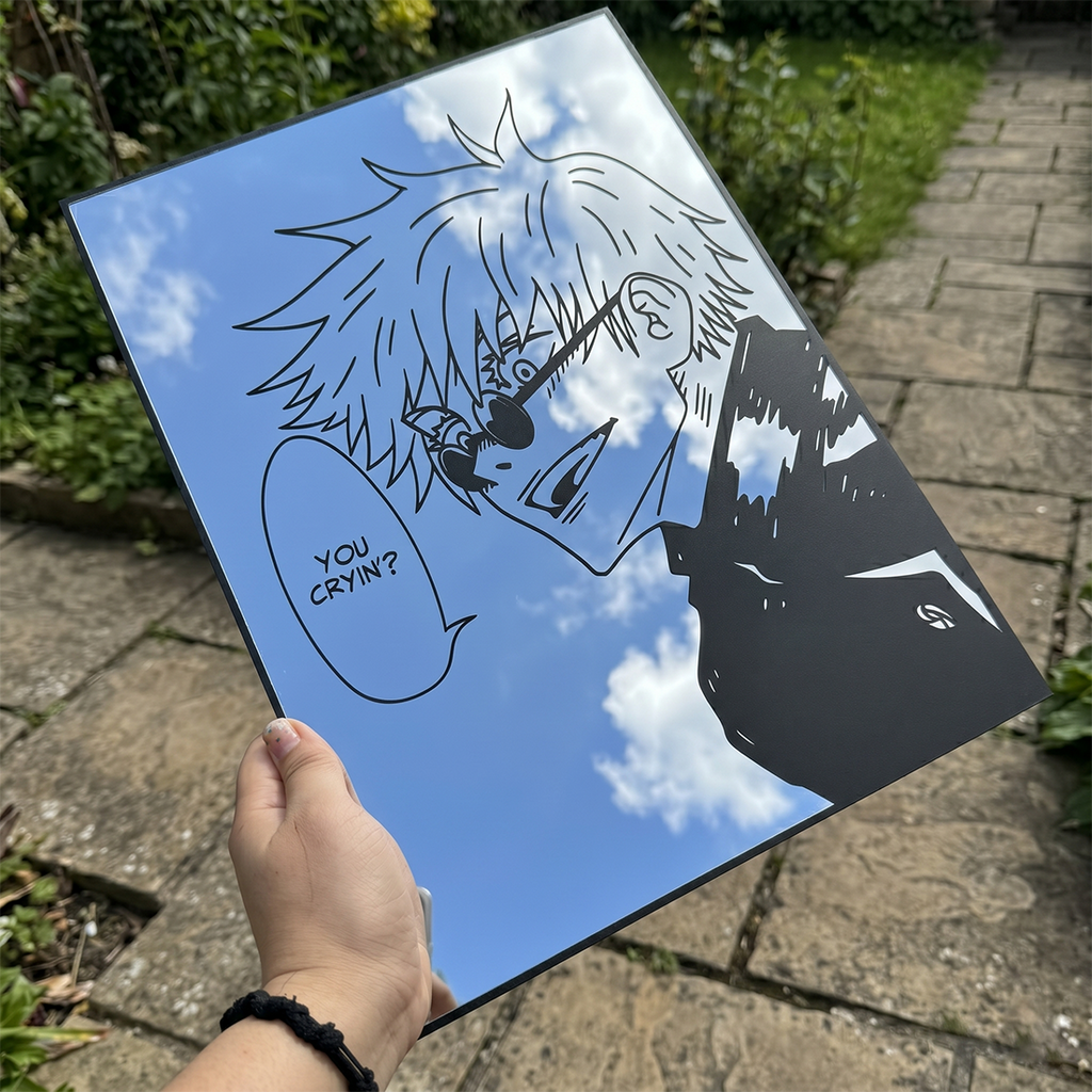 Satoru Gojo Wall Mirror | Jujutsu Kaisen Anime Decor LiquidMirror