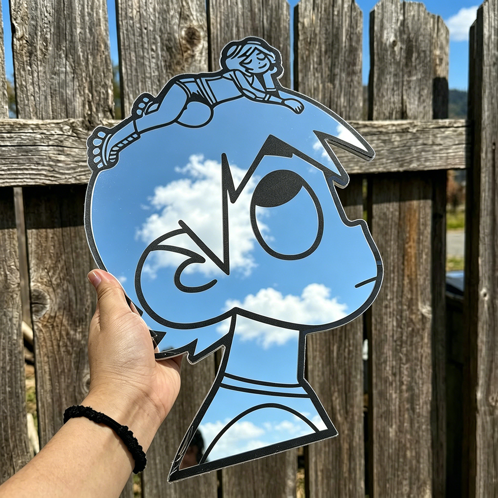 Scott Pilgrim & Ramona Flowers Wall Mirror | Comic & Gaming Decor LiquidMirror